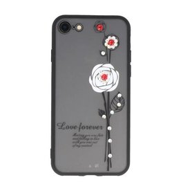 Love Forever Hoesjes voor iPhone 8 Wit