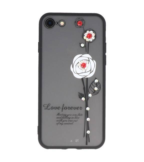 Love Forever Hoesjes voor iPhone 8 Wit