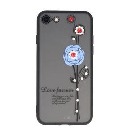 Love Forever Hoesjes voor iPhone 8 Blauw