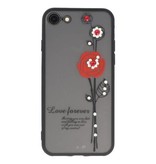 Love Forever Hoesjes voor iPhone 8 Rood