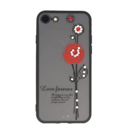 Love Forever Hoesjes voor iPhone 8 Rood