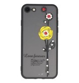 Love Forever Hoesjes voor iPhone 8 Geel