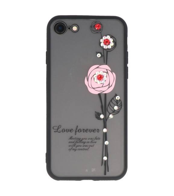 Love Forever Hoesjes voor iPhone 8 Roze