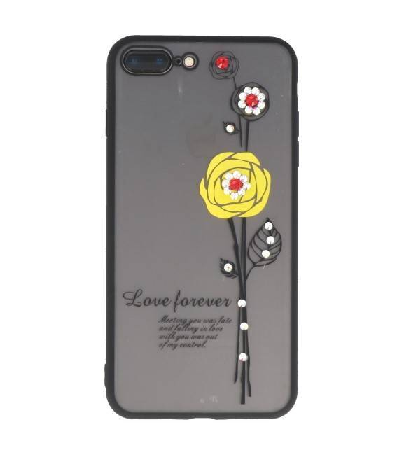 Love Forever Hoesjes voor iPhone 7 / 8 Plus Geel