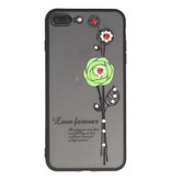 Love Forever Hoesjes voor iPhone 7 / 8 Plus Groen