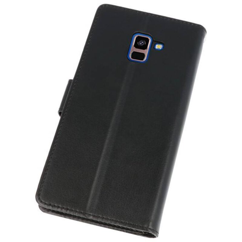 Étui portefeuille pour Galaxy A8 Plus (2018) Noir