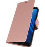 Veske Tasker Etui til Galaxy A8 Plus (2018) Pink