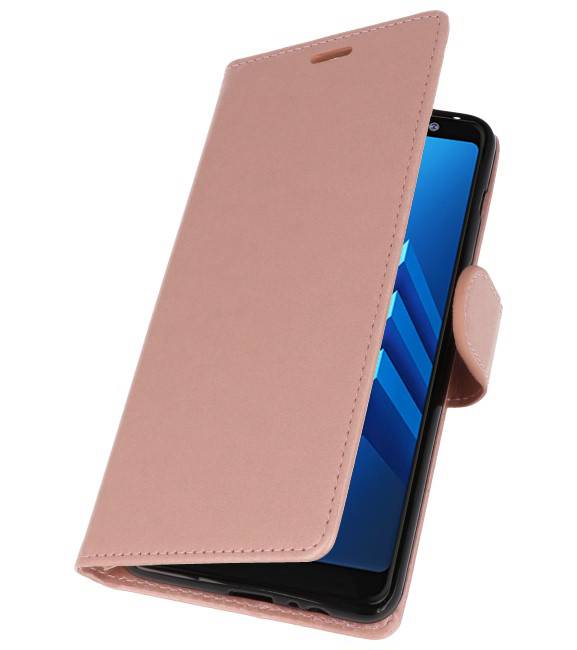 Veske Tasker Etui til Galaxy A8 Plus (2018) Pink