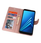 Custodia a Portafoglio per Galaxy A8 Plus (2018) Rosa
