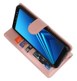 Custodia a Portafoglio per Galaxy A8 Plus (2018) Rosa