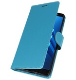 Etui Hülle für Galaxy A8 Plus (2018) Türkis