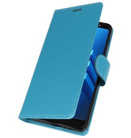 Custodia a Portafoglio per Galaxy A8 Plus (2018) Turchese