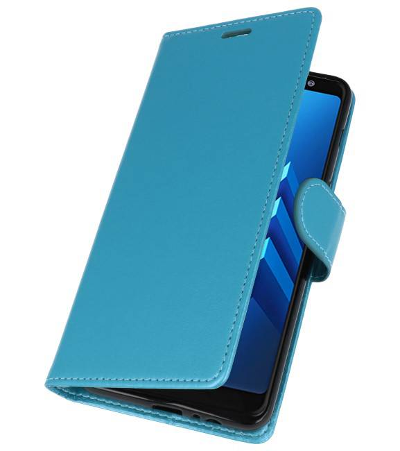 Etui Portefeuille pour Galaxy A8 Plus (2018) Turquoise