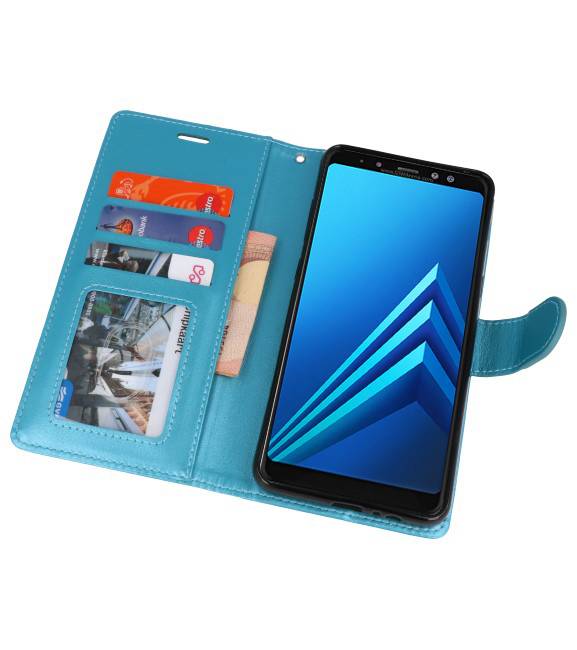 Funda con monedero para Galaxy A8 Plus (2018) Turquesa