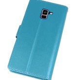 Custodia a Portafoglio per Galaxy A8 Plus (2018) Turchese