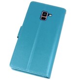 Custodia a Portafoglio per Galaxy A8 Plus (2018) Turchese