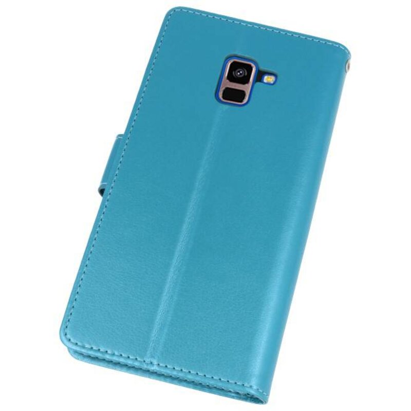 Etui Portefeuille pour Galaxy A8 Plus (2018) Turquoise