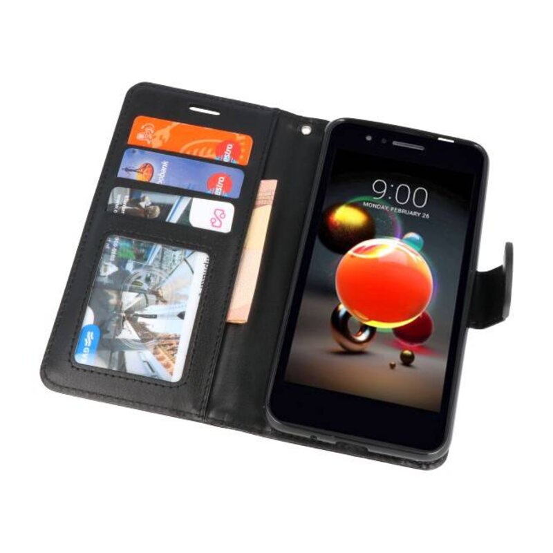 Wallet Cases Case for LG K8 2018 Black