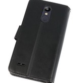 Wallet Cases Tasche für LG K8 2018 Schwarz