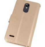 Wallet Cases Tasche für LG K8 2018 Gold