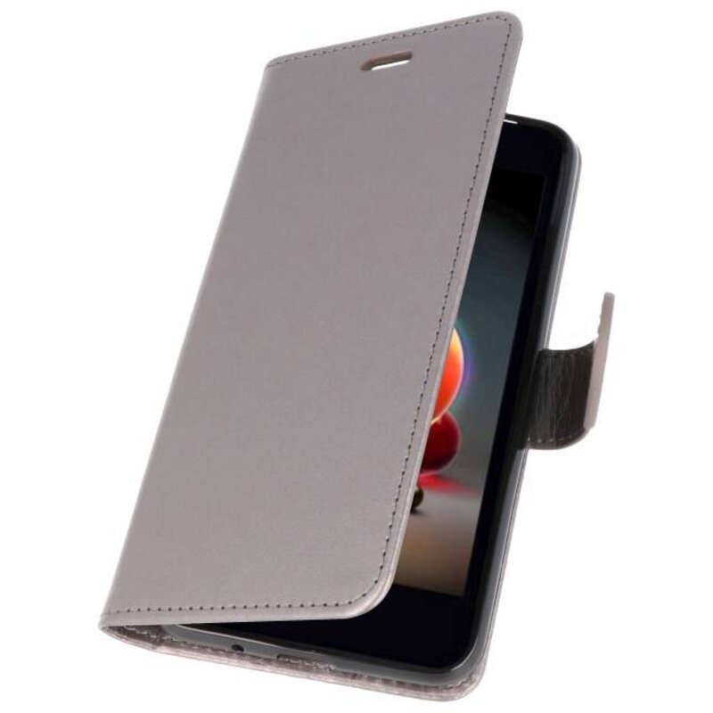 Wallet Cases Case für LG K8 2018 Grau