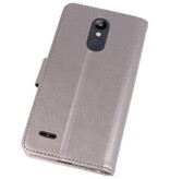 Wallet Cases Case für LG K8 2018 Grau