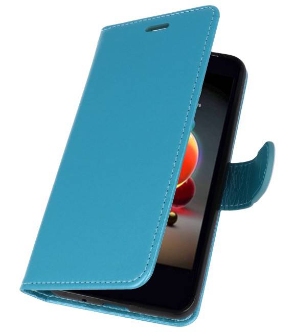 Étuis portefeuille pour LG K8 2018 Turquoise