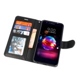 Wallet Cases Tasche für LG K10 2018 Schwarz
