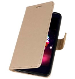 Wallet Cases Tasche für LG K10 2018 Gold