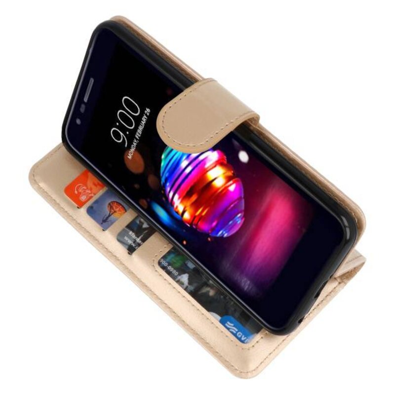 Wallet Cases Case for LG K10 2018 Gold