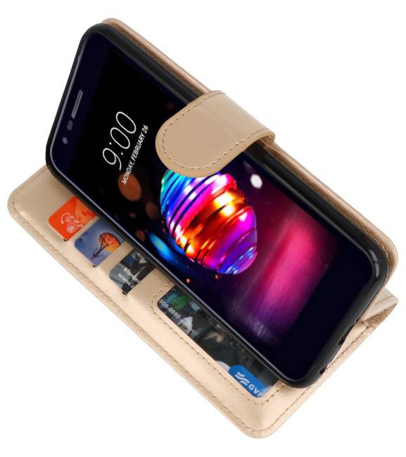 Wallet Cases Case for LG K10 2018 Gold