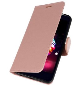 Wallet Cases Hoesje voor LG K10 2018 Roze