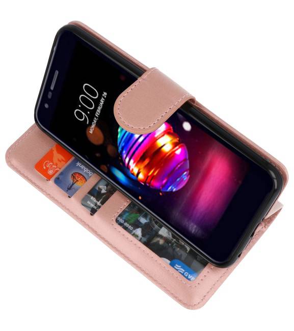 Wallet Cases Tasche für LG K10 2018 Pink