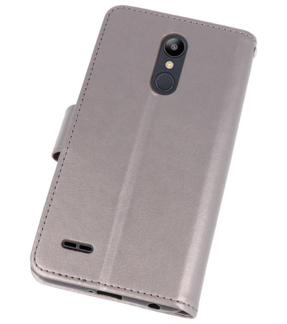 Custodia a Portafoglio per LG K10 2018 Grigio