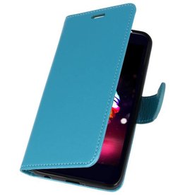 Wallet Cases Hoesje voor LG K10 2018 Turquoise