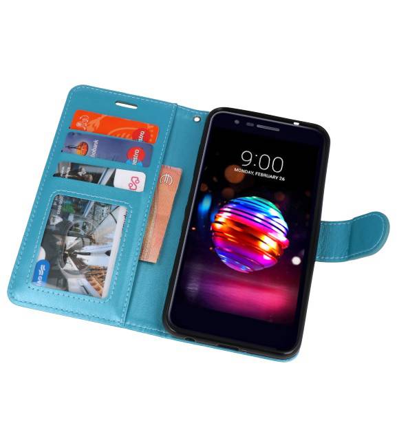 Wallet Cases Tasche für LG K10 2018 Türkis