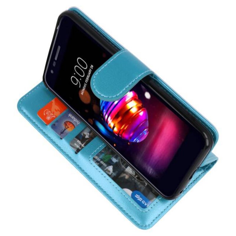 Wallet Cases Tasche für LG K10 2018 Türkis