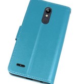 Wallet Cases Tasche für LG K10 2018 Türkis