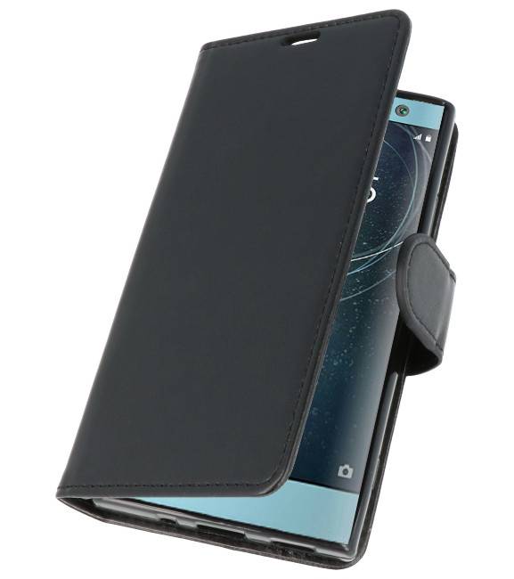Wallet Cases Tasche für Xperia XA2 Schwarz