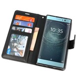 Wallet Cases Tasche für Xperia XA2 Schwarz