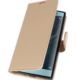 Wallet Cases Tasche für Xperia XA2 Gold