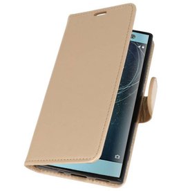 Wallet Cases Tasche für Xperia XA2 Gold