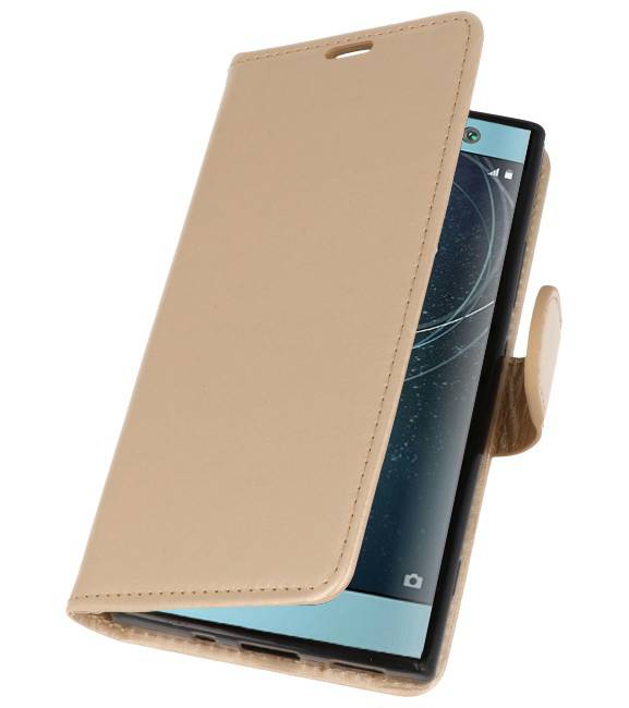 Wallet Cases Tasche für Xperia XA2 Gold