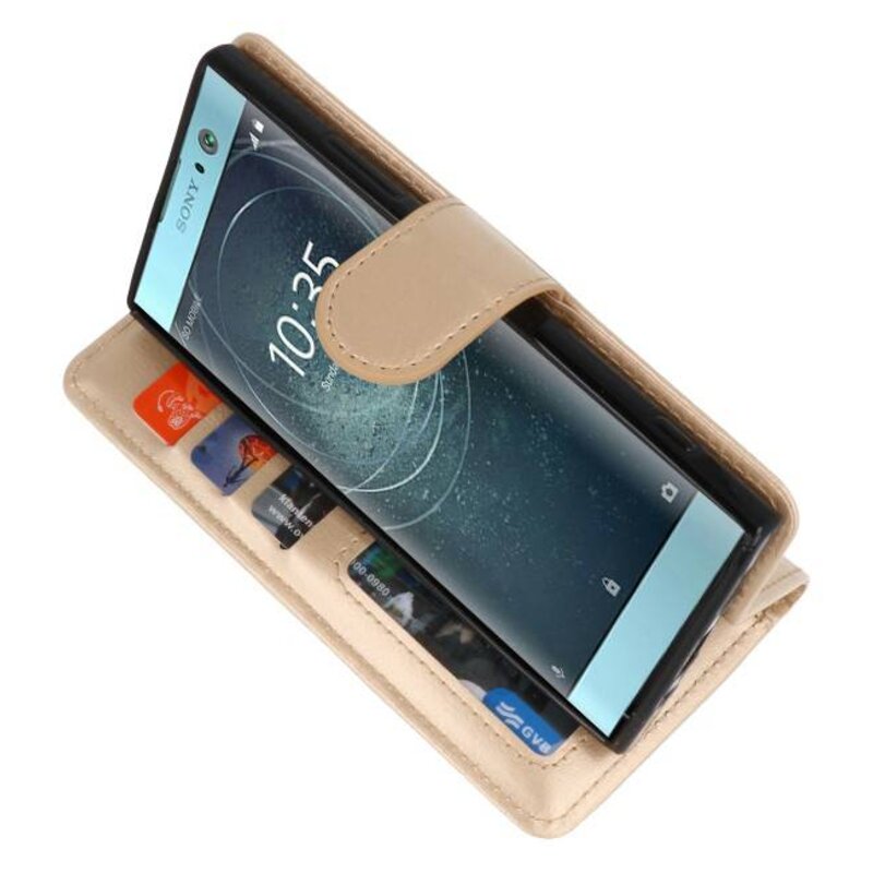 Estuche para estuches Wallet para Xperia XA2 Gold