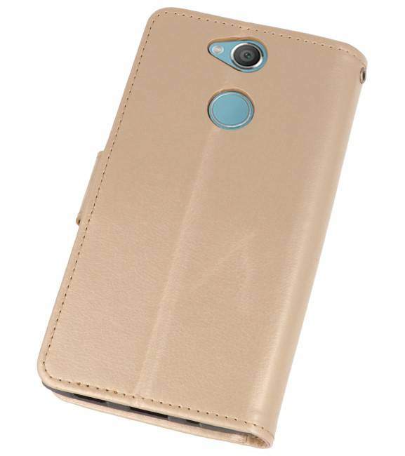 Wallet Cases Tasche für Xperia XA2 Gold