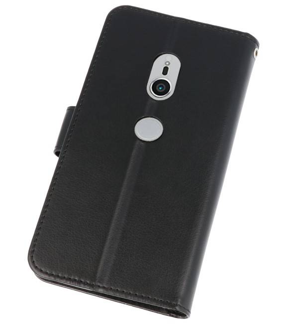 Wallet Cases Hoesje voor Xperia XZ2 Zwart