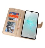 Étui portefeuille pour Xperia XZ2 Gold