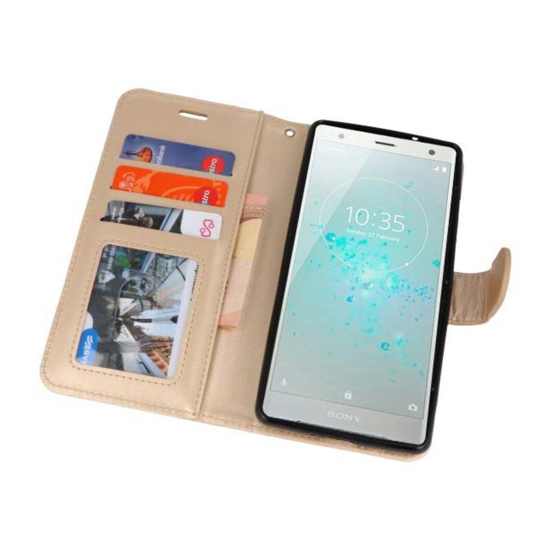 Wallet Cases Case for Xperia XZ2 Gold