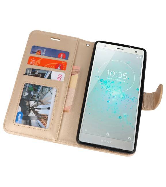 Wallet Cases Case for Xperia XZ2 Gold