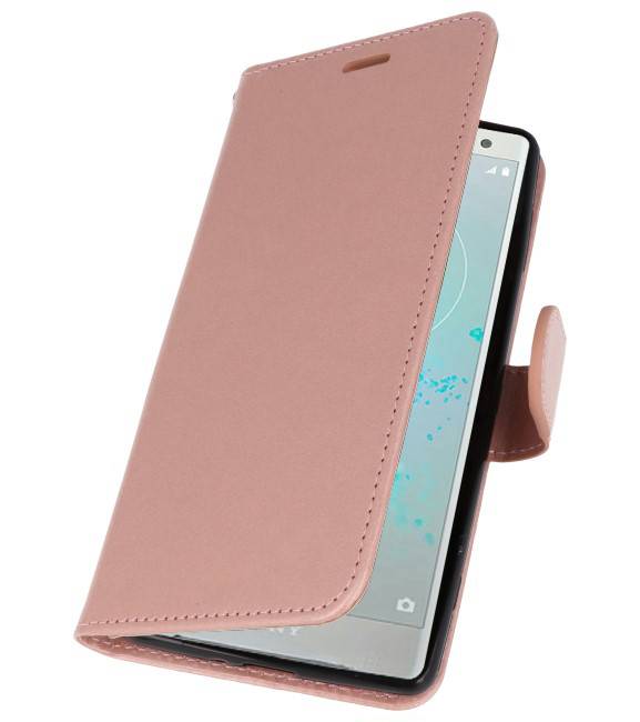 Custodia a portafoglio per Xperia XZ2 rosa